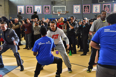 Pat The Roc Hosts NBA Clinic With Stephen Curry And Lebron James!